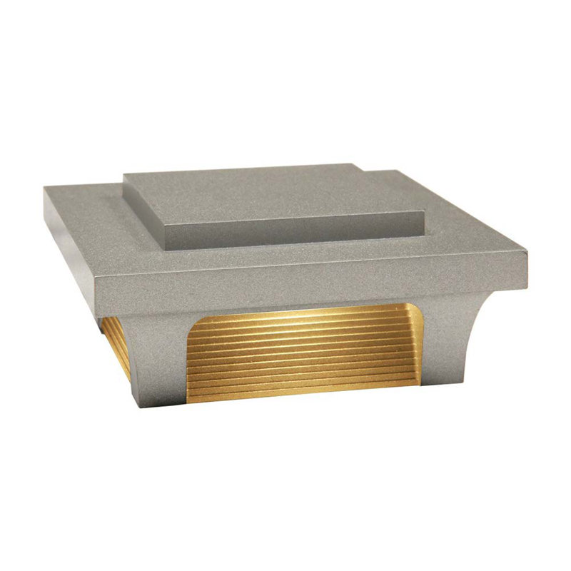 Deckorators Luna 2.5 in. x 2.5 in. Textured White Low Voltage Post Cap