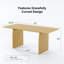 Rectangle Wood Dining Table-83764115-83764116