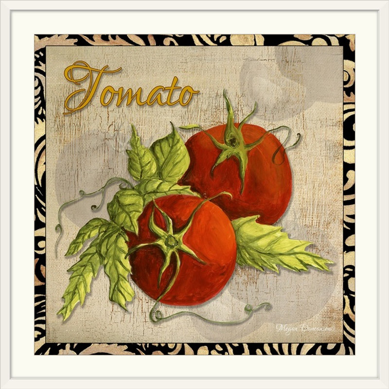 «Wicham Légumes tomates» par Megan Duncanson, impression, H 35 po x l 35 po x P 1,5 po, Toile