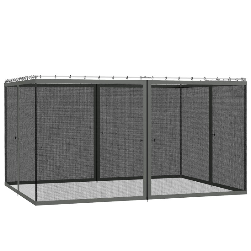 Outsunny Grey Polyester Screen for Gazebo