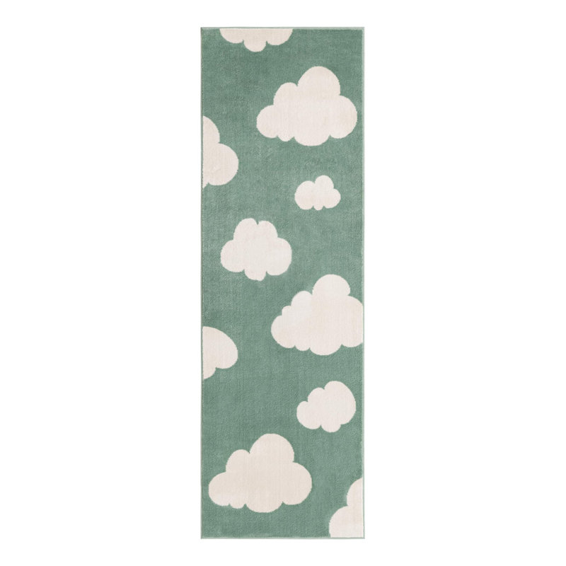 Tapis pour enfant Unique Loom Clouds, Tapis de couloir 2 pi x 6 pi 1 po