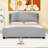 Upholstered Platform Bed with Headboard-322710873-322710876