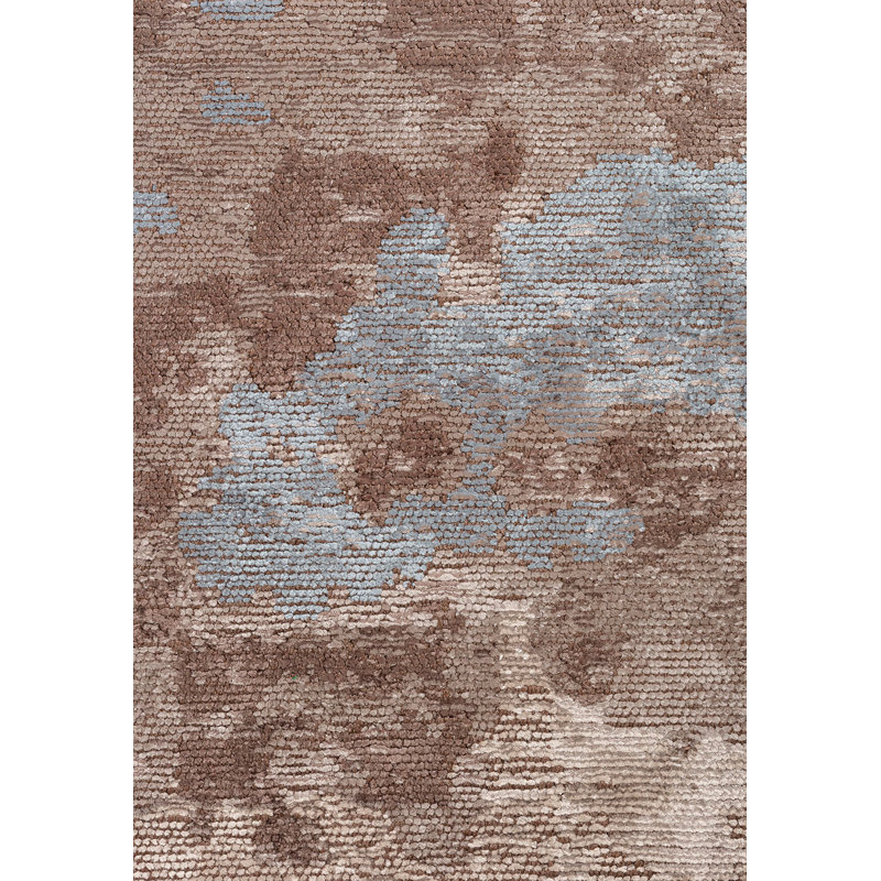 Ameed Abstract Hand Loom Indoor / Outdoor Area Rug, Rectangle 6'6" x 9'10"