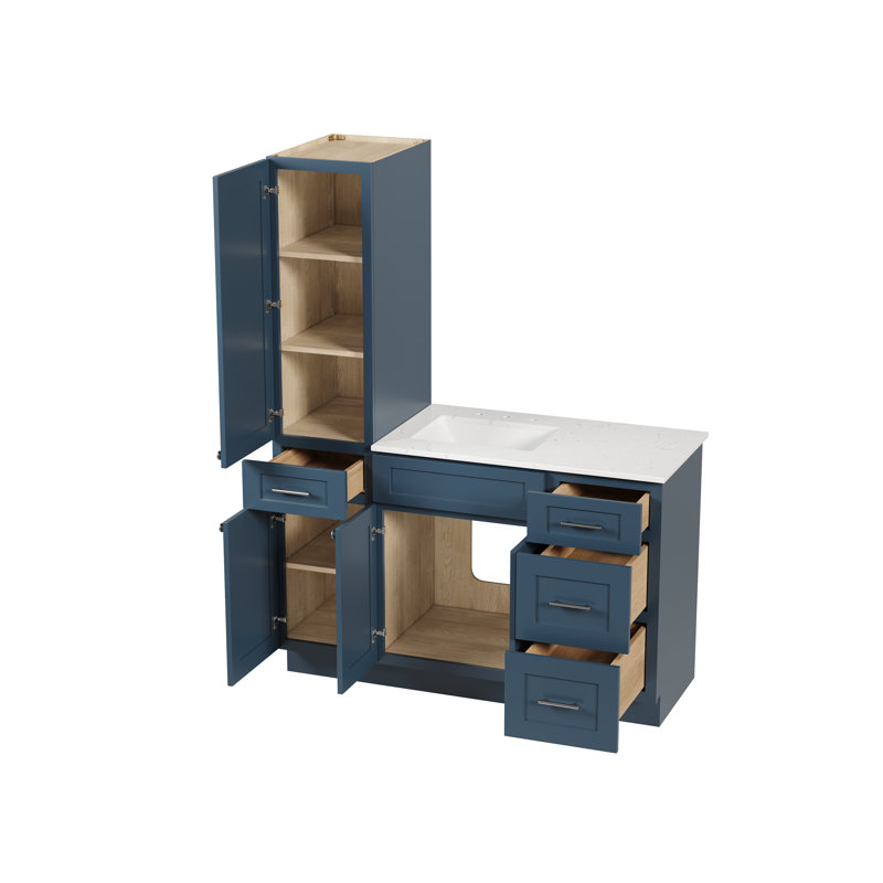 Meuble-lavabo simple 54 po Disar, Blue