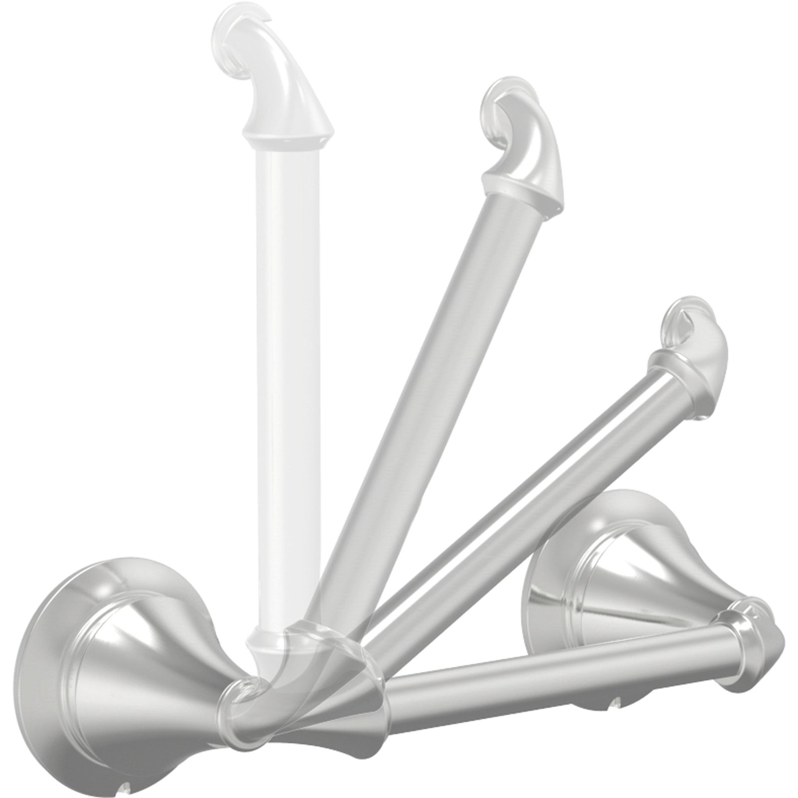 Linden™ Pivoting Toilet Paper Holder, Brilliance Stainless