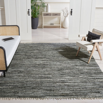 Gerow Rug Hand Woven Cotton Striped Rug