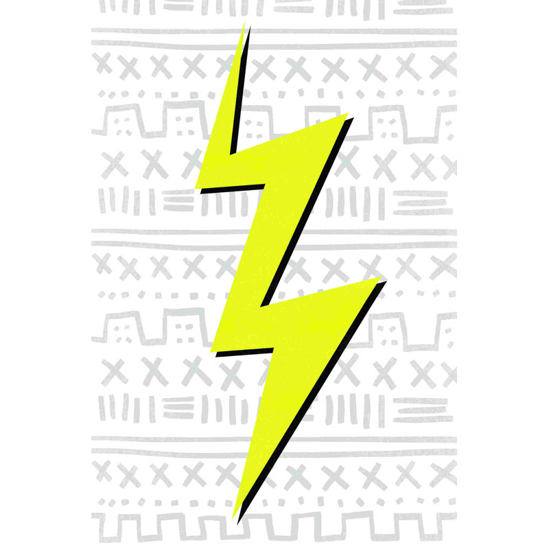 " Lightning ", 36" H x 24" W