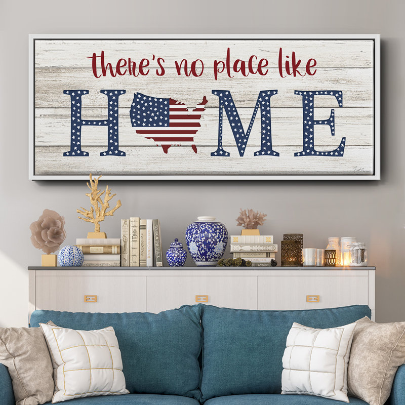 No Place Like Home- Framed Canvas
