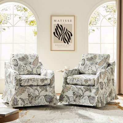 Fauteuil pivotant avec housse Asman
