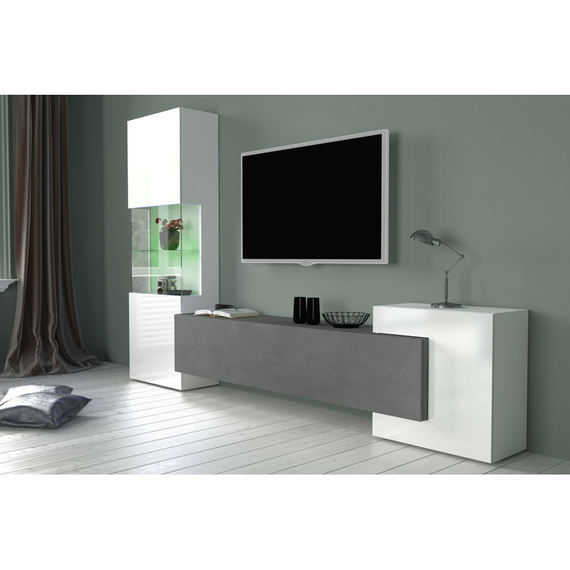Ahoskie Entertainment Unit, White/Aredia