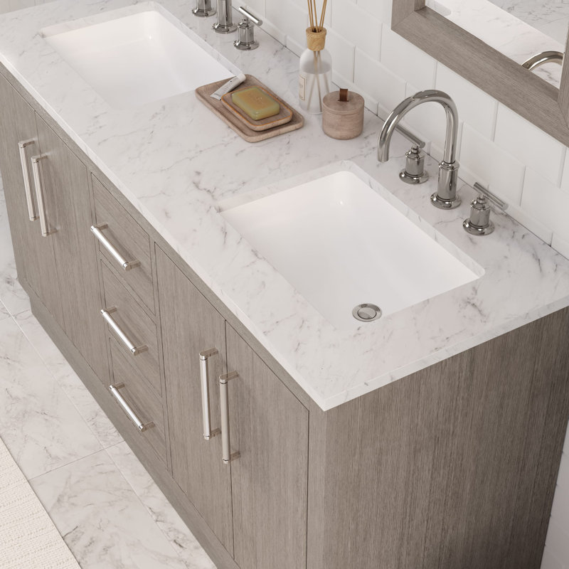Hugo 60'' W Vanity, Chrome