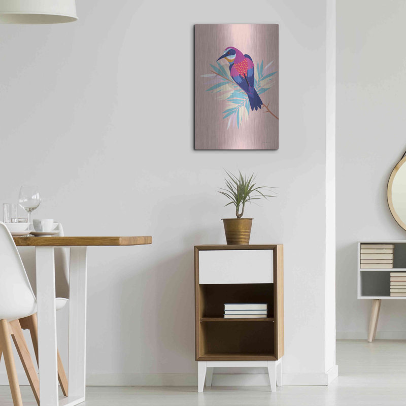 "Oiseaux exotiques II" par Omar Escalante, H 24 po x l 16 po