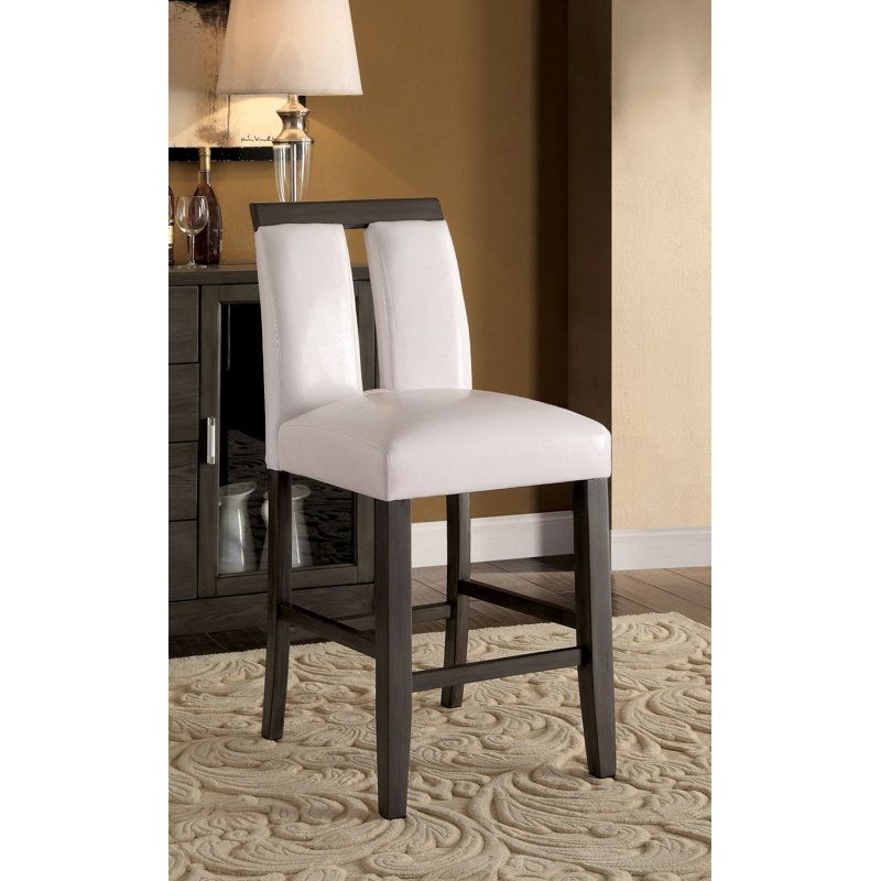 Babli 27" Counter Height Side Chair, Gray