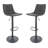 Maximilian Modern Adjustable Swivel Bar Stool – PU Leather Seat with Footrest & Iron Base – 360° Rotation, Counter & Bar Height Chair for Kitchen Island, Home Bar, Pub, Dining Room-2066115513