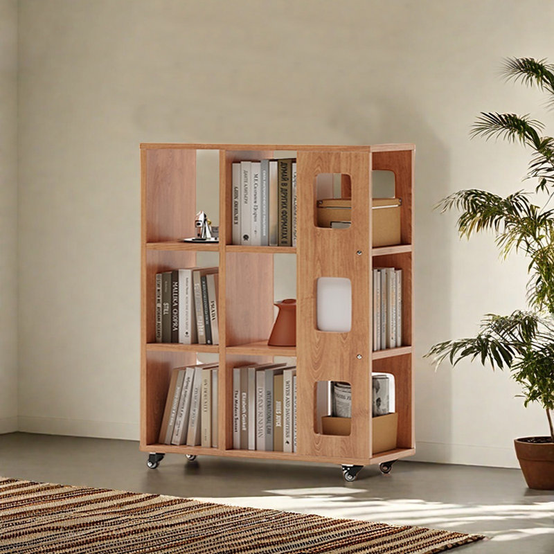 Italian Style Simple Removable Bookcase, Brown, (3 Shelves) 41.93"H x 29.13"W x 11.81"D