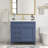 Cleeson 36 " W Freestanding Standard Free Standing Single Double Single Vanity Bathroom Vanity With Resin Top