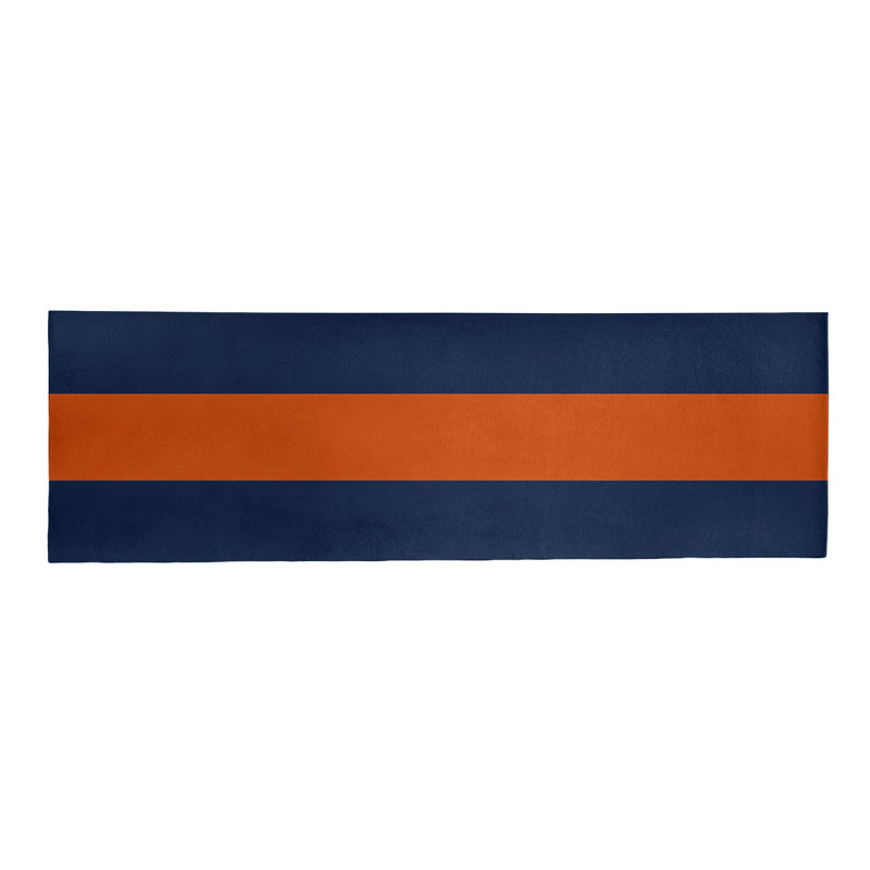 Tapis orange/bleu, Tapis de couloir 2 pi 6 po x 8 pi