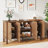 55"W Solid Wood Modern Sideboard Buffet Storage Cabinet-2109697286