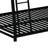Three-In-One Metal Triple Bunk Bed, Twin XL Over Full XL Over Queen Size Bunk Bed With 2 Ladders