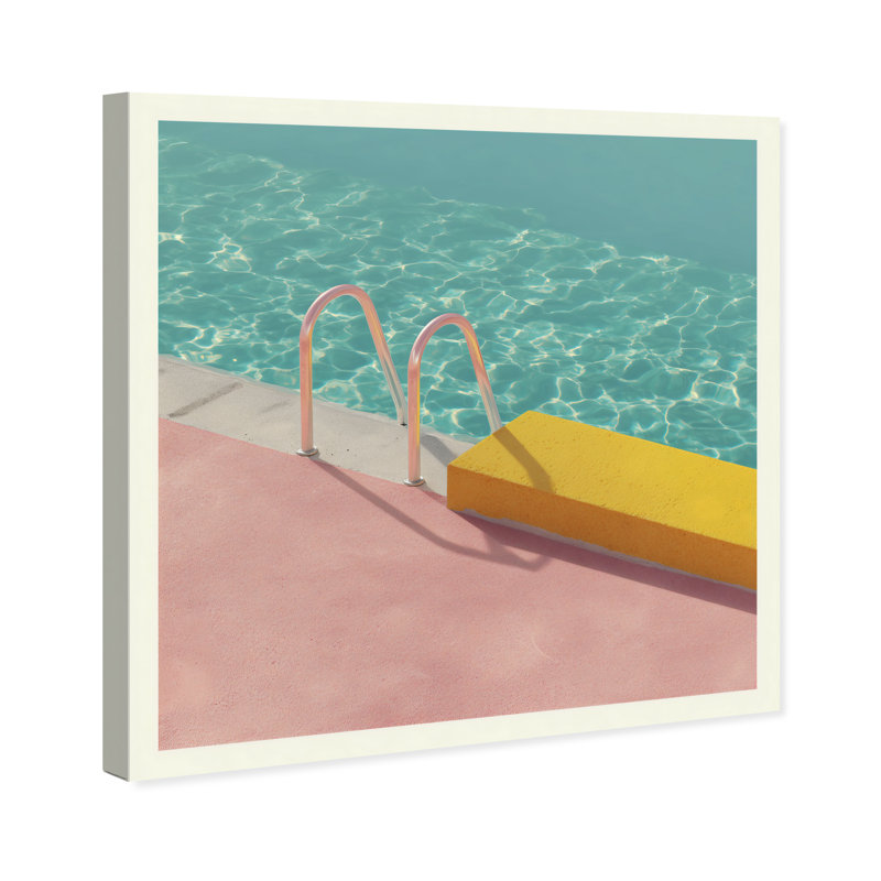 Poolside Symmetry II Print by Oliver Gal, 12"H x 12"W, Gallery Wrapped