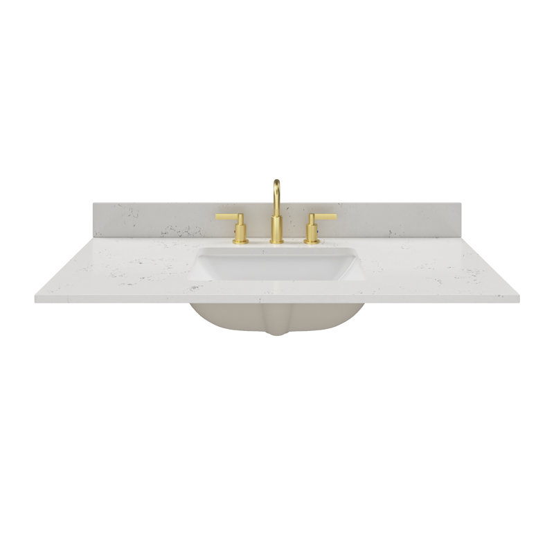 43 inch Aurora Quartz Vanity Top