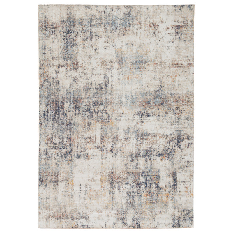 Abstract Indoor / Outdoor Rug, Rectangle 5'3" x 7'