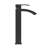 Matt Black 11.04" Single Hole Bathroom Faucet With Mid Arc Spout, , Stain- Finish, Ceramic Cartridge, Standard Water Supply Handle Stain , Stainless Steel Body, Enhanced Cartridge-121679464