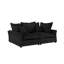 Canapé moderne noir 90,55 po Cloud