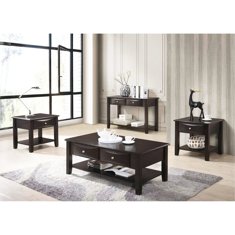 2 tables basses dans un magnifique cadre brun