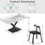 Ensemble de table de salle à manger 7 pièces 7 pièces avec 6 chaises en similicuir-116240330-116240328