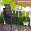 Fauteuil de patio empilable Zukowski-1424051667