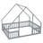 House-Shaped Floor Bed With Fence, Guardrails-1607430049-1607430048