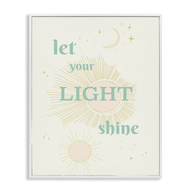 «Let Your Light Shine», giclée encadrée, design par Sweet Melody Designs, H 20 po x l 16 po