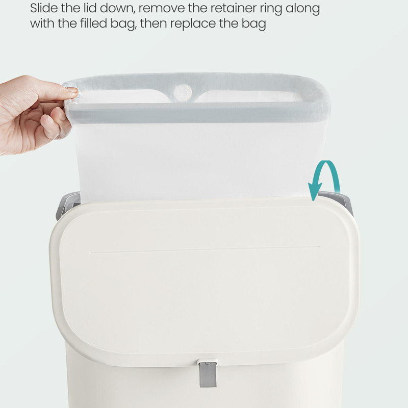 2.4 Gallon Hanging Wall Mounted Trash Can