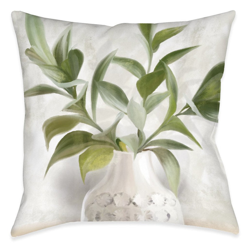 Coussin décoratif d'extérieur en pot