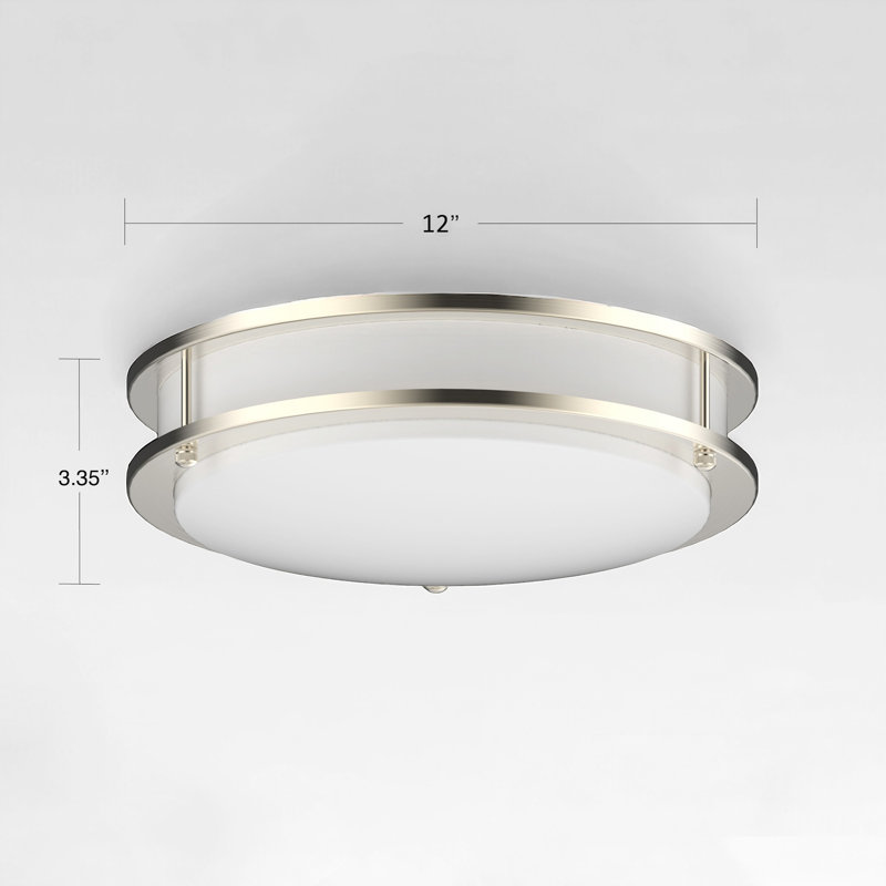 Plafonnier encastré à DEL simple Jeevun, H 4 po x l 12 po x P 12 po
