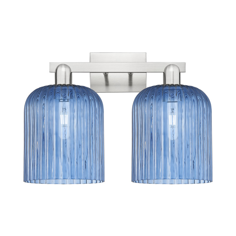 Bridal Veil 2 - Light Vanity Light, Bleu / laiton antique