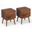 Table de chevet semi-assemblée en bois massif à 2 tiroirs Emet-244546463
