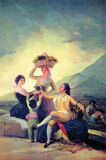 « the rétro » par francisco goya, reproduction d’art, H 66 po x l 44 po