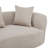 Hession 126" Modern Compression Curved Sectional Sofa-756296434