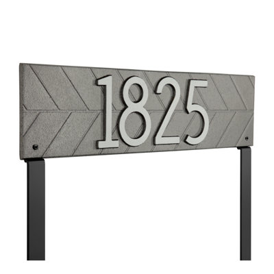 Herringbone Horizontal Plaque, Standard Lawn 1-line