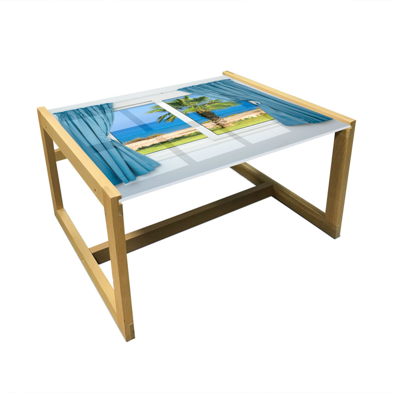 Hedie Sled Coffee Table, 40cm H x 74cm W x 62cm D