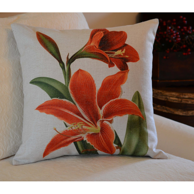 Floral Throw Pillow