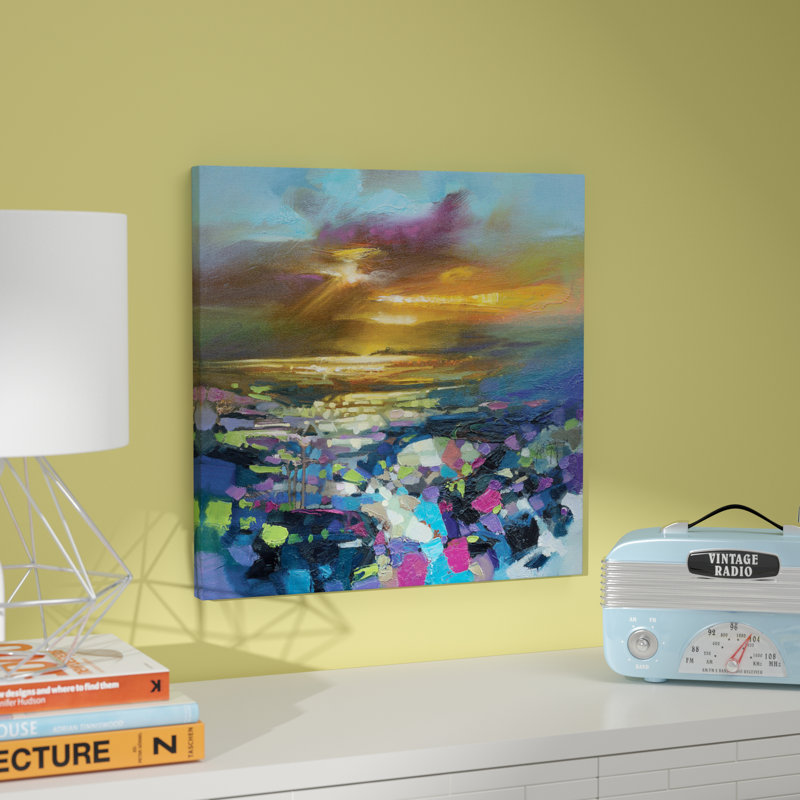 « tectonic light », impression sur toile, H 12 po x l 12 po x P 1,5 po, Pas de tapis, Toile tendue