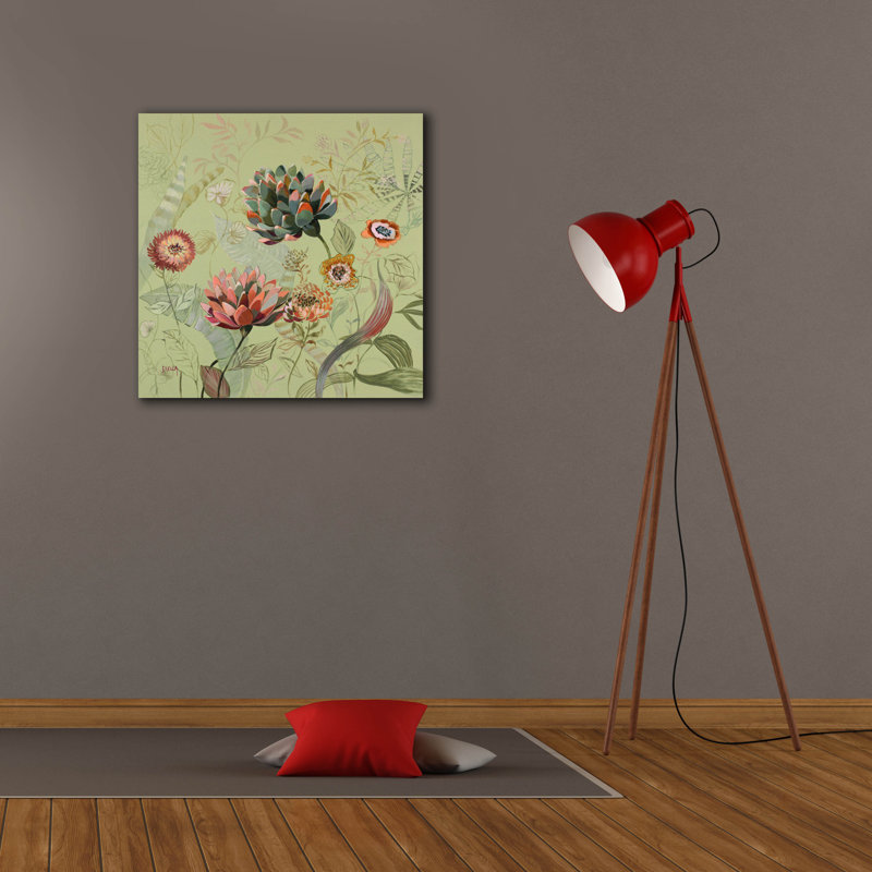  «Les Fleurs 6» par Dusza, art mural sur toile, 26 po x 26 po, H 26 po x l 26 po