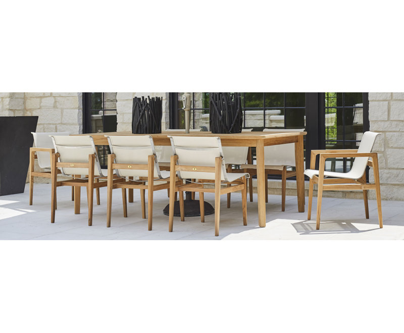 Coast Patio Dining Side Chair, Canvas Sling