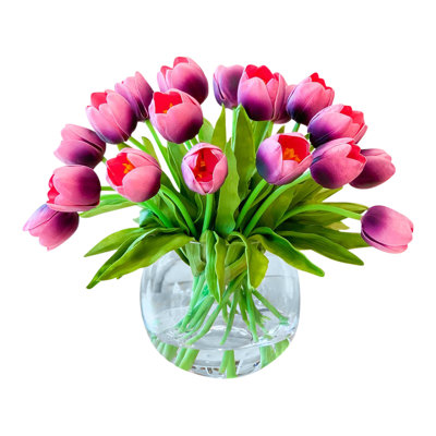 Tulip Faux Floral in Vase