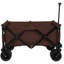 Chariot de jardin pliant sur mesure couleur chariot de camping pliable extérieur chariot de plage, brun