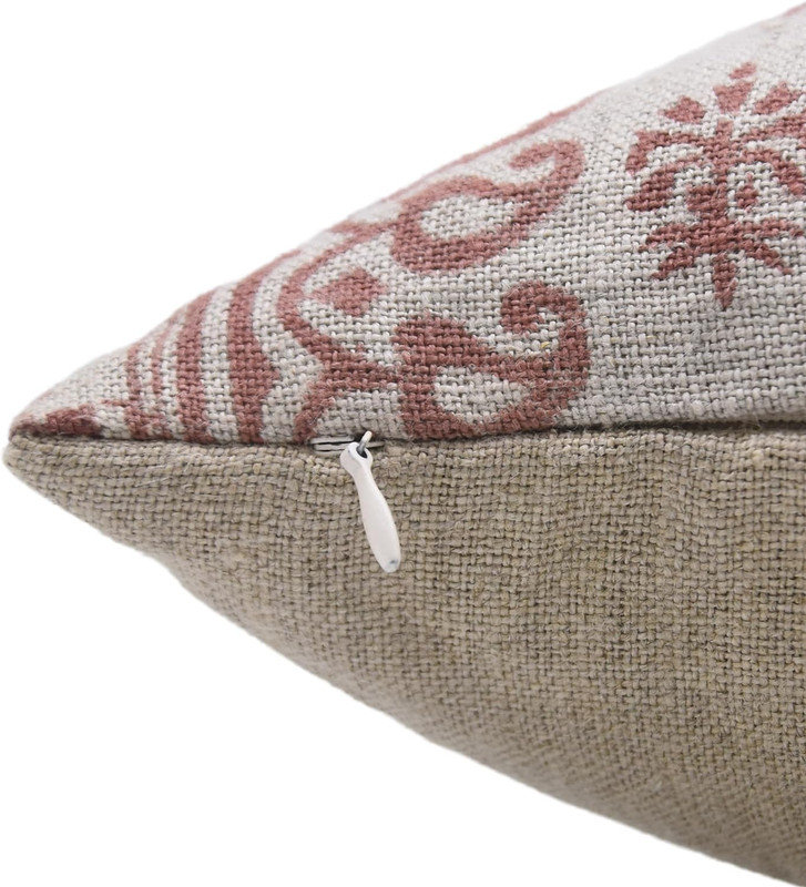 Housse de coussin intérieur / extérieur Floral Linen, 18" x 18"