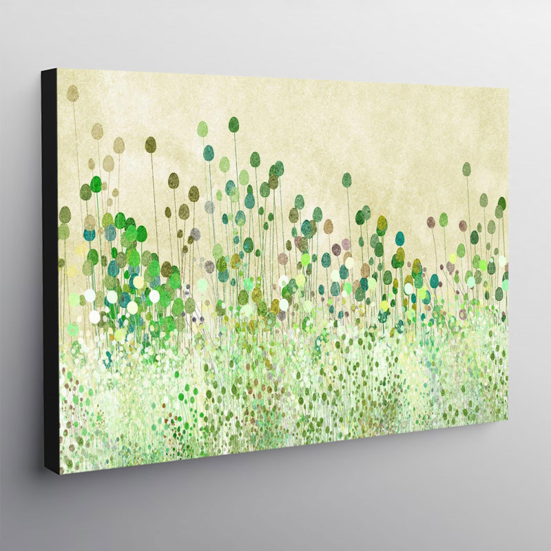 Green Poppy Buds - No Frame Print on Canvas, 61cm H x 81.3cm W x 3.8cm D